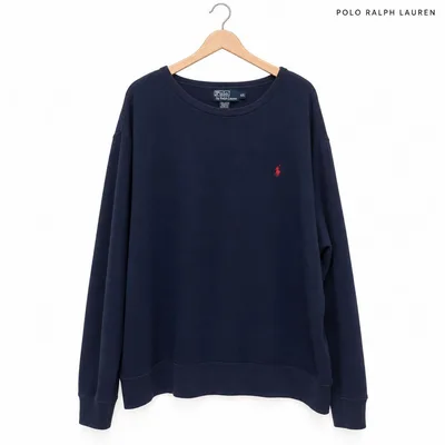 POLO RALPH LAUREN クルーネック スウェット ネイビー XXL
