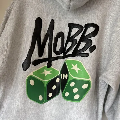 MOBB. パーカー グレー ダイスプリント mobb