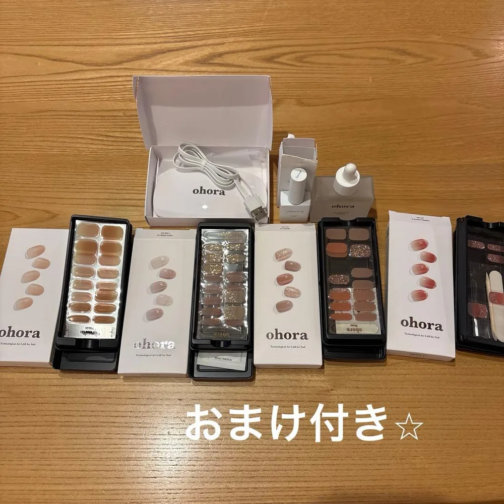 ohoraスターターセット ジェルランプ ジェルネイルシール 他