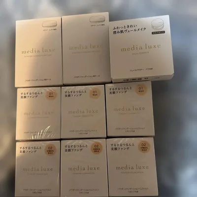 media luxe パウダーファンデーション レフィル ケース セット
