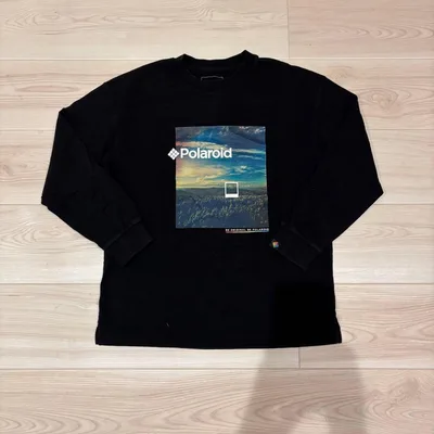 GU Polaroid コラボ 長袖カットソー ブラック M
