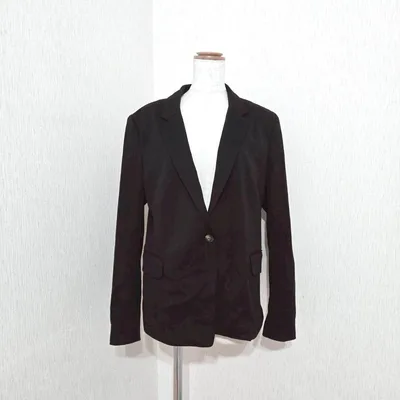 H&M テーラードジャケット ブラック(US12大きめ)ストレッチ シングル