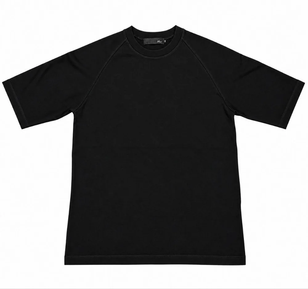Magine マージン 日本製 ラグラン 半袖Tシャツ L 黒 ヘビーコットン