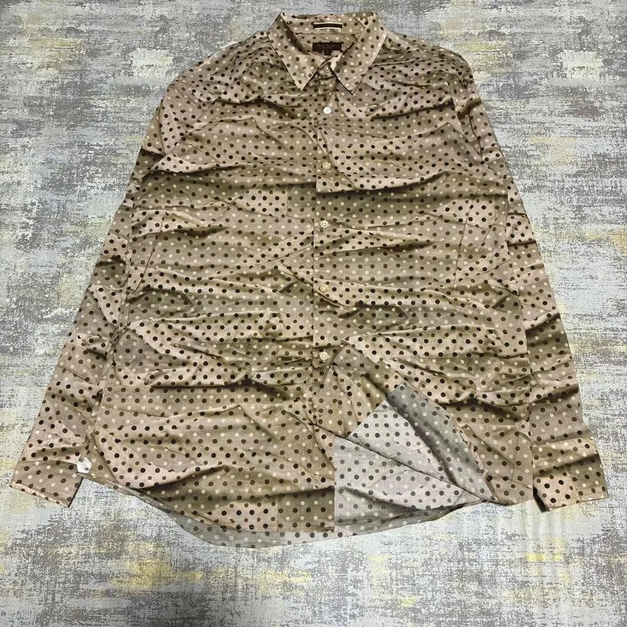 【PAUL SMITH】長袖シャツ/マルチカラードット総柄プリント/L/828