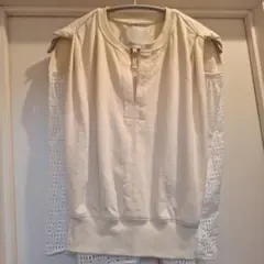 3.1 Phillip Lim ノースリーブ カットソー ホワイト