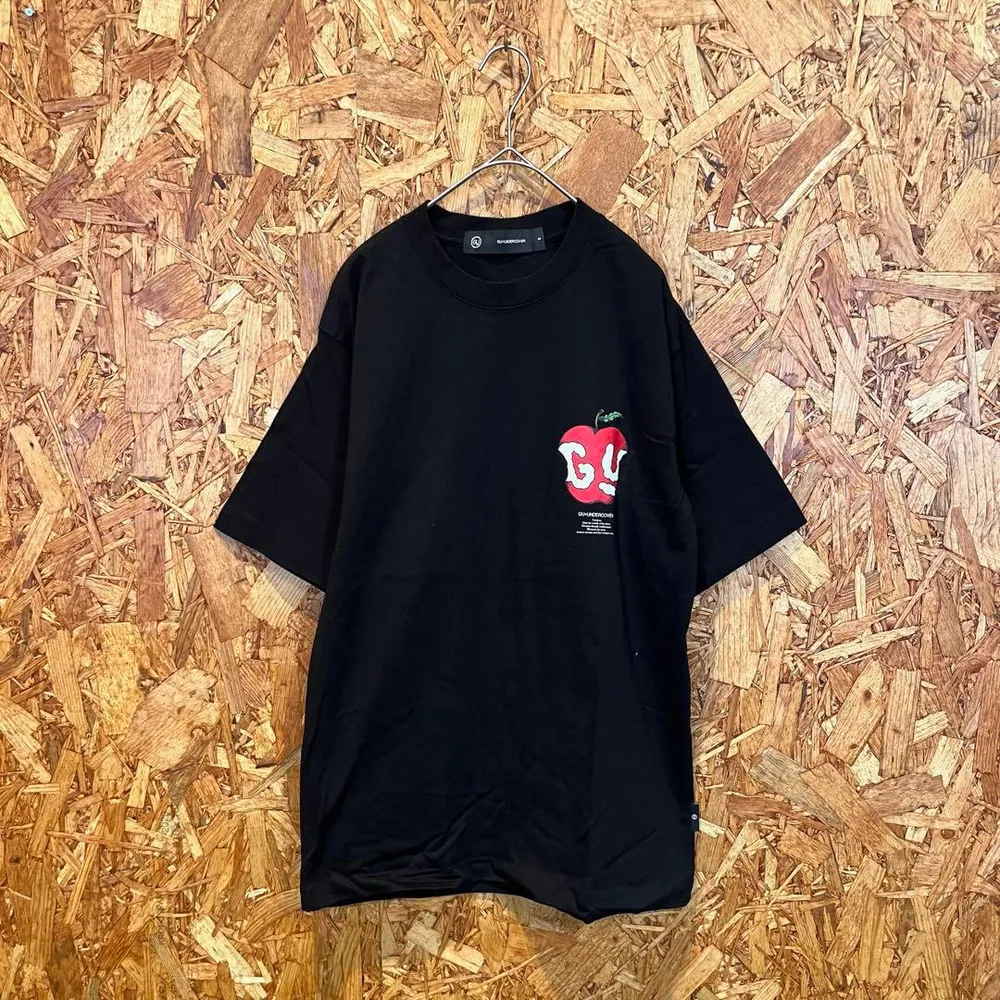 美品‼️ GU × UNDERCOVER 半袖Tシャツ ロゴプリント ブラック