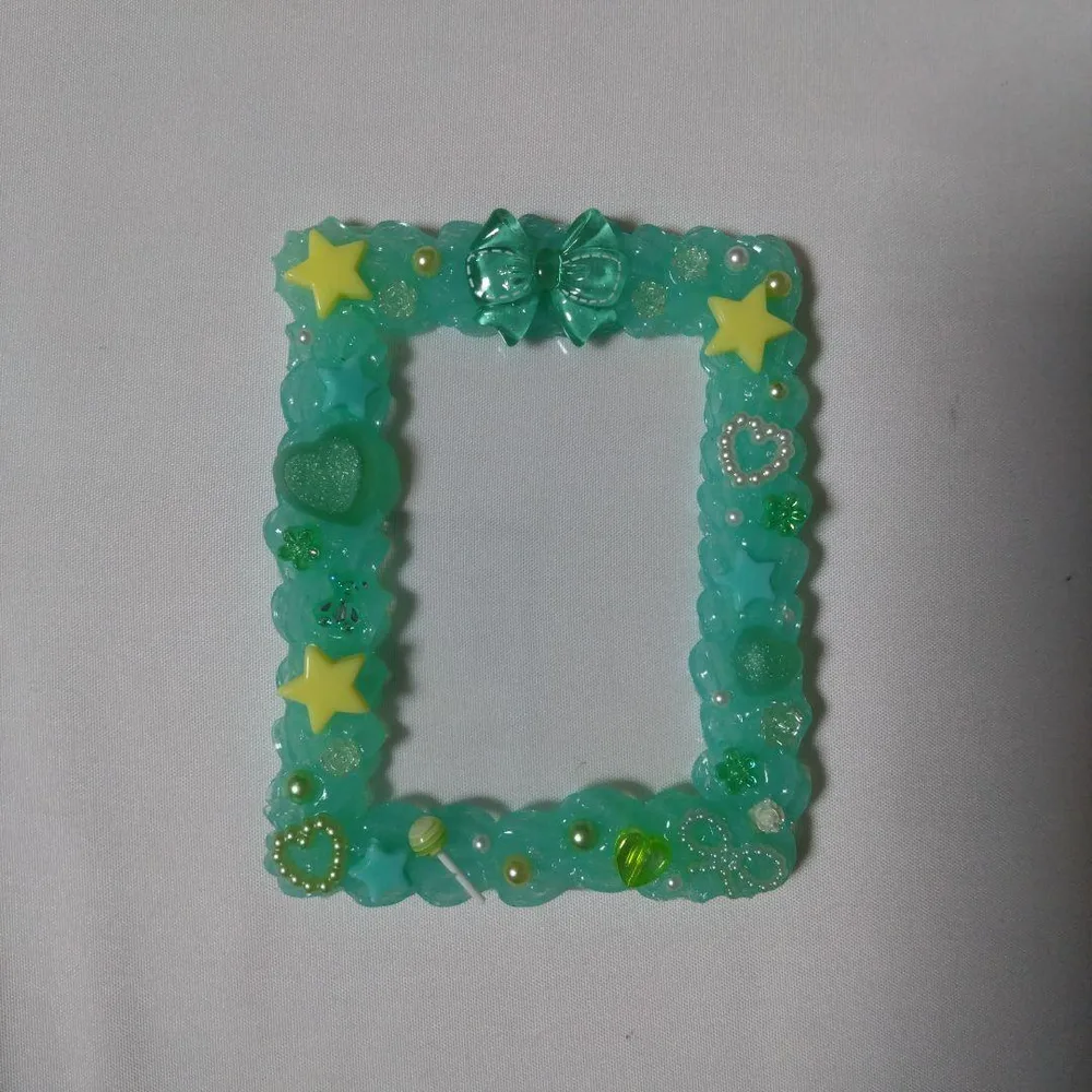ハンドメイド 緑 黄色 トレカケース ホイップデコ