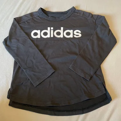 adidas ロンT ブラック 120cm アディダス