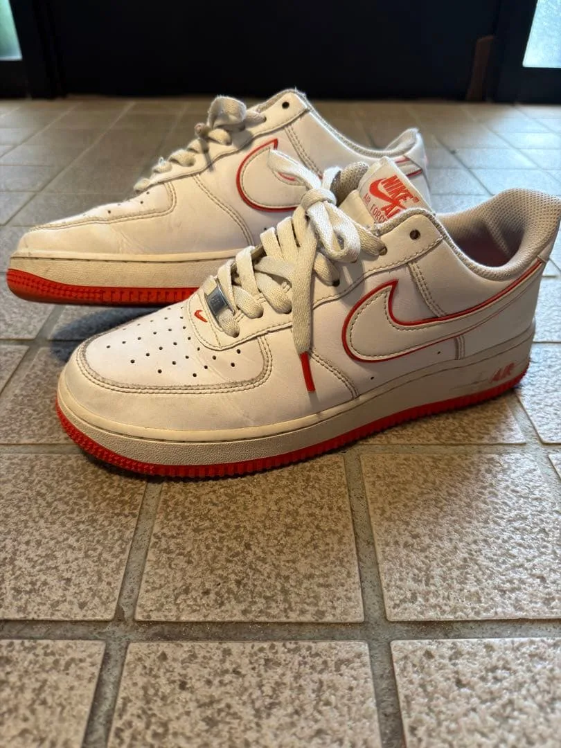 NIKE AIR FORCE 1 ホワイト レッド スニーカー