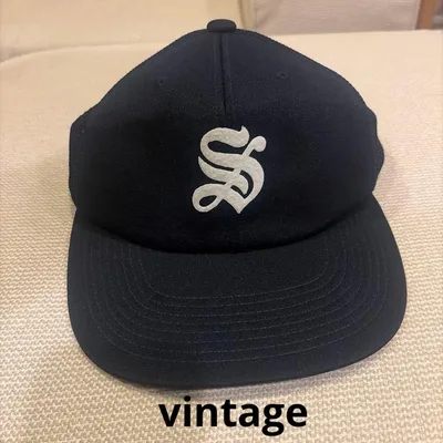 vintage Sロゴ ヴィンテージ メッシュ キャップ ダークネイビー