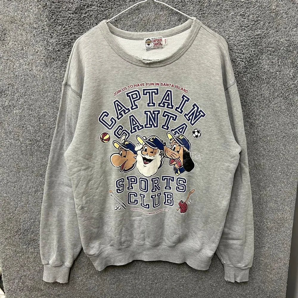 【F46】 CAPTAIN SANTA スウェット サイズM グレー 灰色