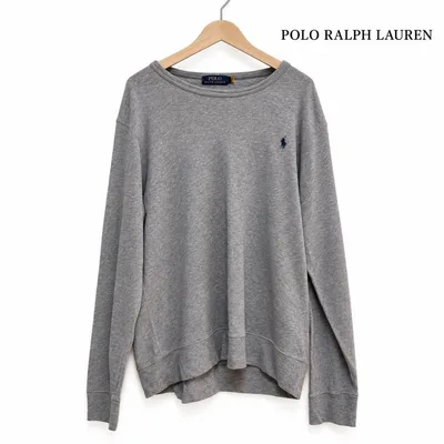 POLO RALPH LAUREN スウェット グレー L 現行 QRタグ