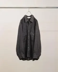 【新品】ANCELLM NEL CHECK OVER WORK SHIRT