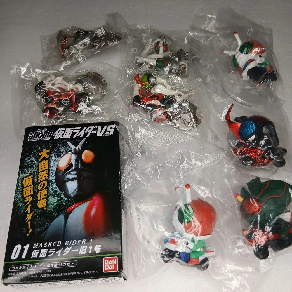 仮面ライダー ミニ フィギュア 9体組 未開封品 まとめ売り 旧1号他