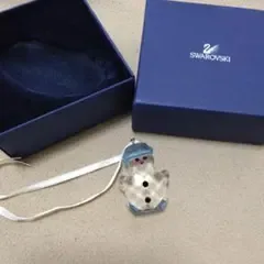 新品★Swarovski スノーマン オーナメント クリスタル 置物