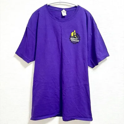 フルーツオブザルーム Tシャツ クルーネック 半袖 プリント L 紫 綿