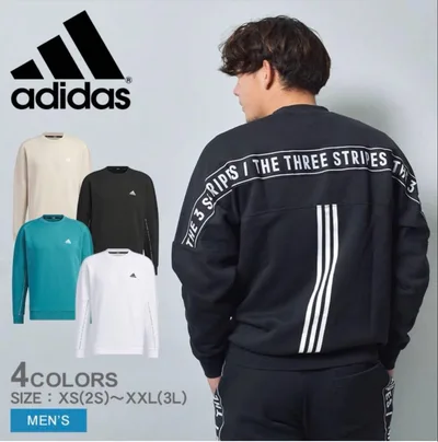 adidas IK7359 IJM05 WORD裏起毛クルースウェットトレーナー
