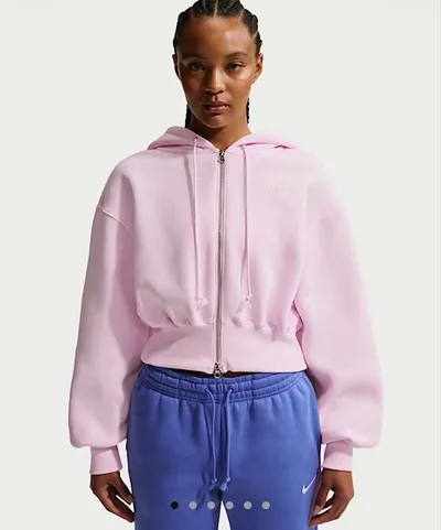 NIKE パーカー ピンク キラキラ アウター フルジップパーカー ナイキ