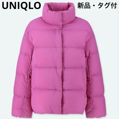 新品 ユニクロ UNIQLO ウルトラライトダウン コクーンジャケット ピンク