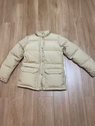 USA製 THE NORTH FACE ダウンジャケット ベージュ W-S