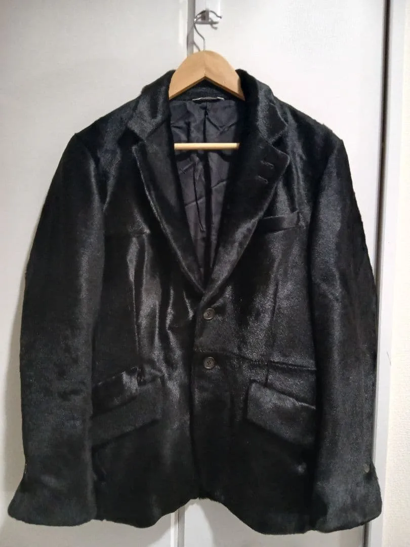 Paul Smith☆ハラコレザー牛革テーラードジャケット ブラック