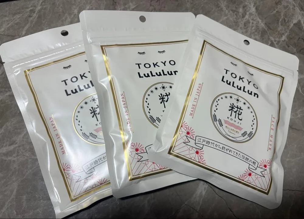 TOKYO 糀 フェイスマスク 7枚入✖️3袋 旅するLuLuLun ルルルン