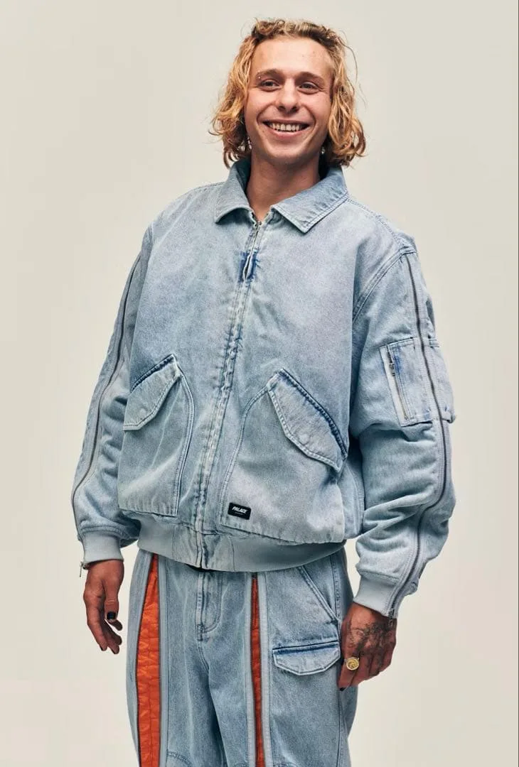 palace 24AW ZIPPED MA-1 BOMBER JACKET