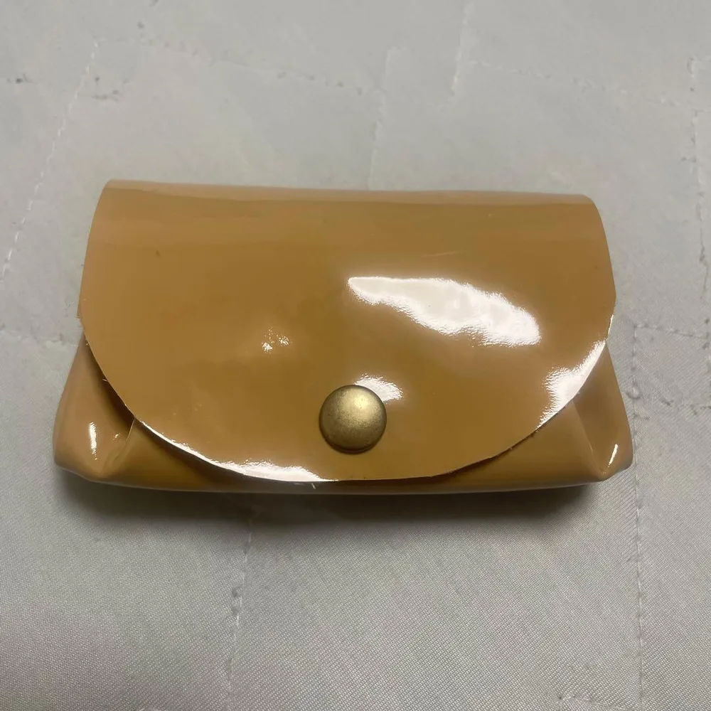 ハンドメイド 本革 エナメル コインケース ミニ財布