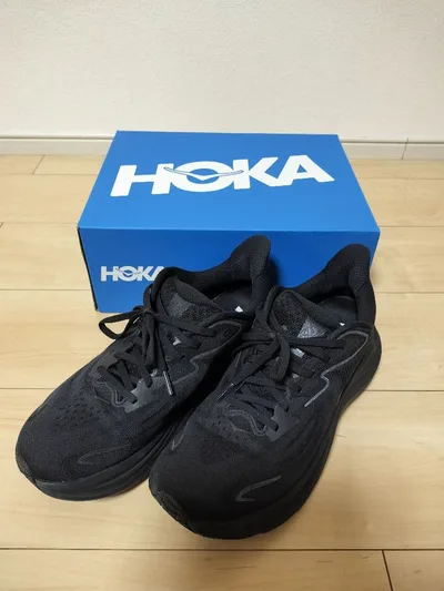 HOKA クリフトン10 CLIFTON10 ブラック26cm 美品 箱付き