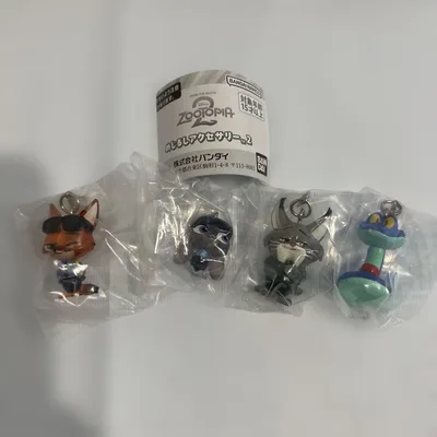 ズートピア めじるしアクセサリー2 全4種セット ガチャ