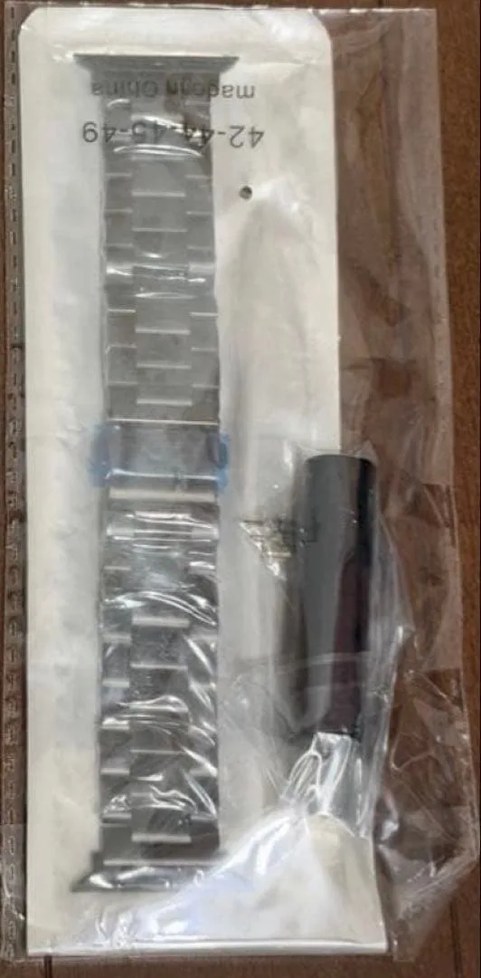 Apple Watch用 ステンレスバンド ブラック 42/44/45/49mm