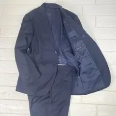 ザ スーツカンパニー×高級カノニコ メンズ スーツ ネイビー