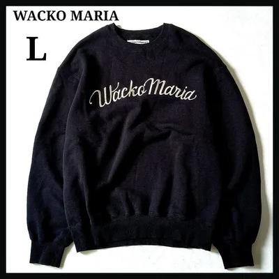【希少】WACKO MARIAワコマリア アーチロゴ刺繍スウェット クルーネック
