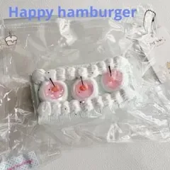 Happy hamburger スクイーズ ケーキ チェリー