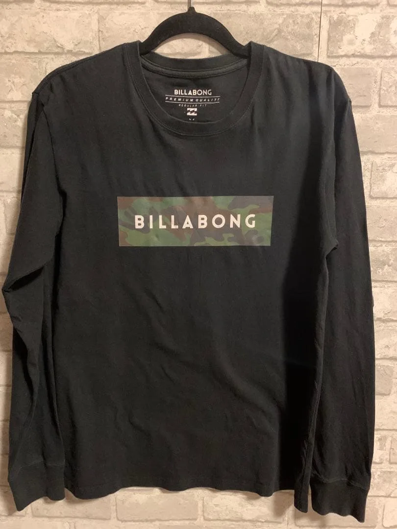 BILLABONG ビラボン ロンT 長袖 ブラック Mロゴ