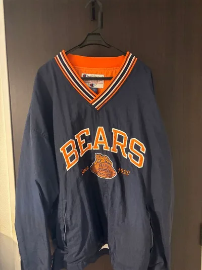 Champion チャンピオン ナイロンジャケット BEARS 刺繍 XXL
