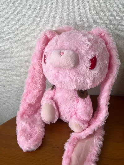 難あり チャックスGP SL汎用 うさぎ ぬいぐるみ ピンク