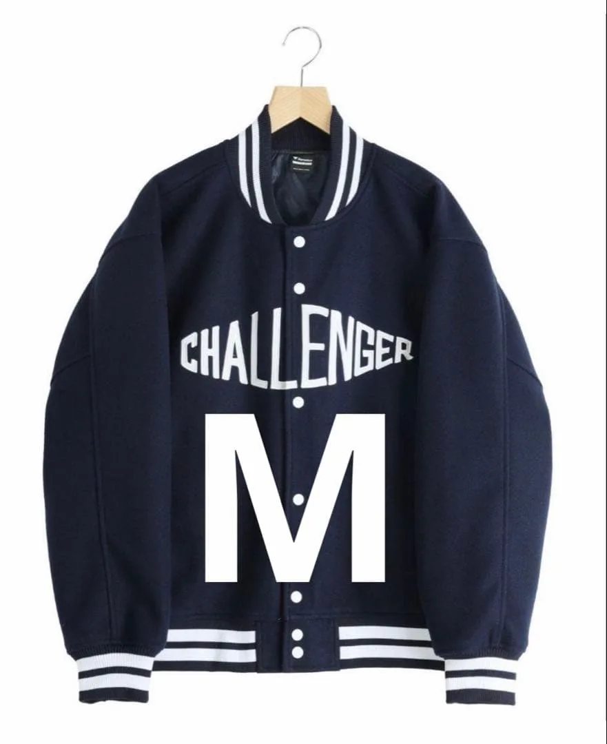 CHALLENGER LOGO MELTON STADIUM JACKET