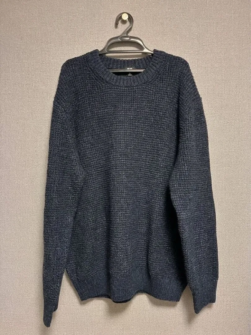 UNIQLO ユニクロ ワッフルニット セーター 4XL ネイビー