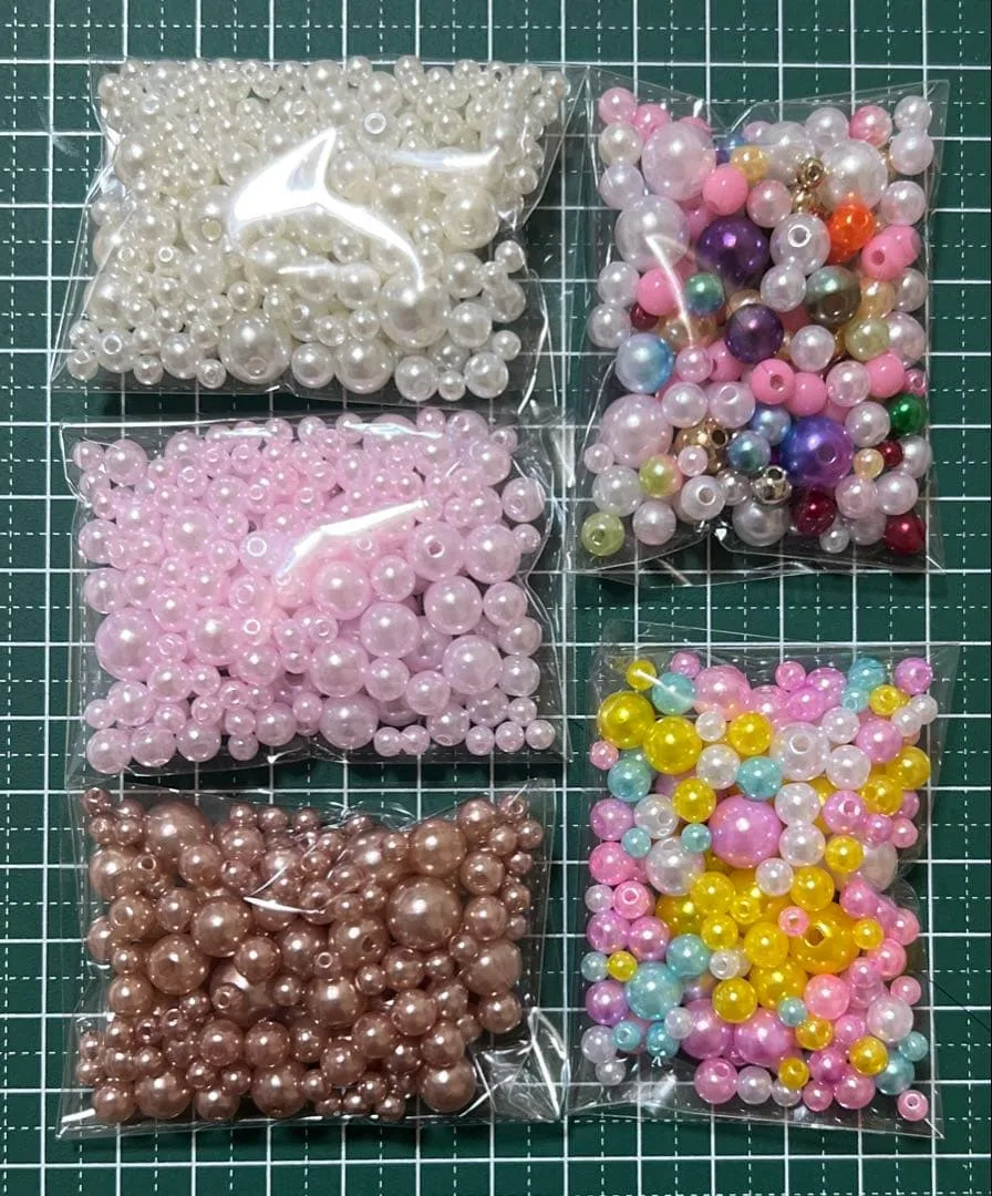 ビーズ 穴有り まとめ売り 3〜10mm