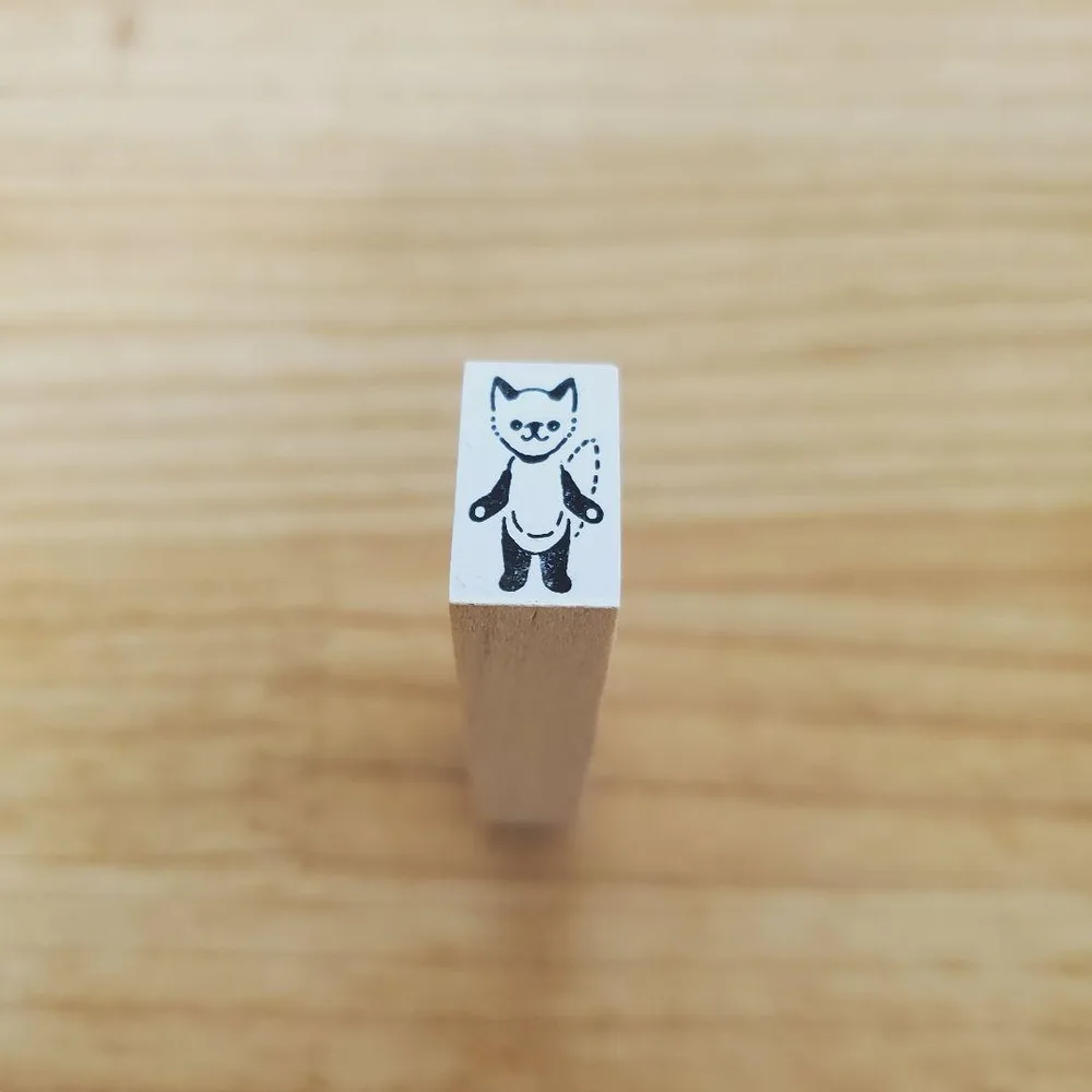 キツネ きつね ラバースタンプ はんこ ハンドメイド 国内作家