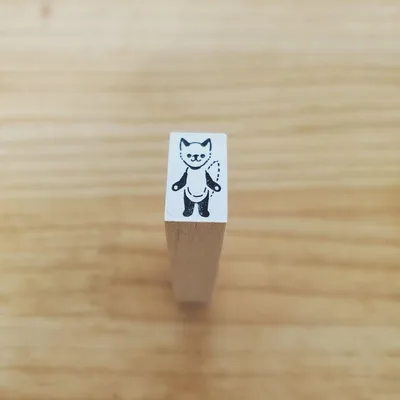 キツネ きつね ラバースタンプ はんこ ハンドメイド 国内作家