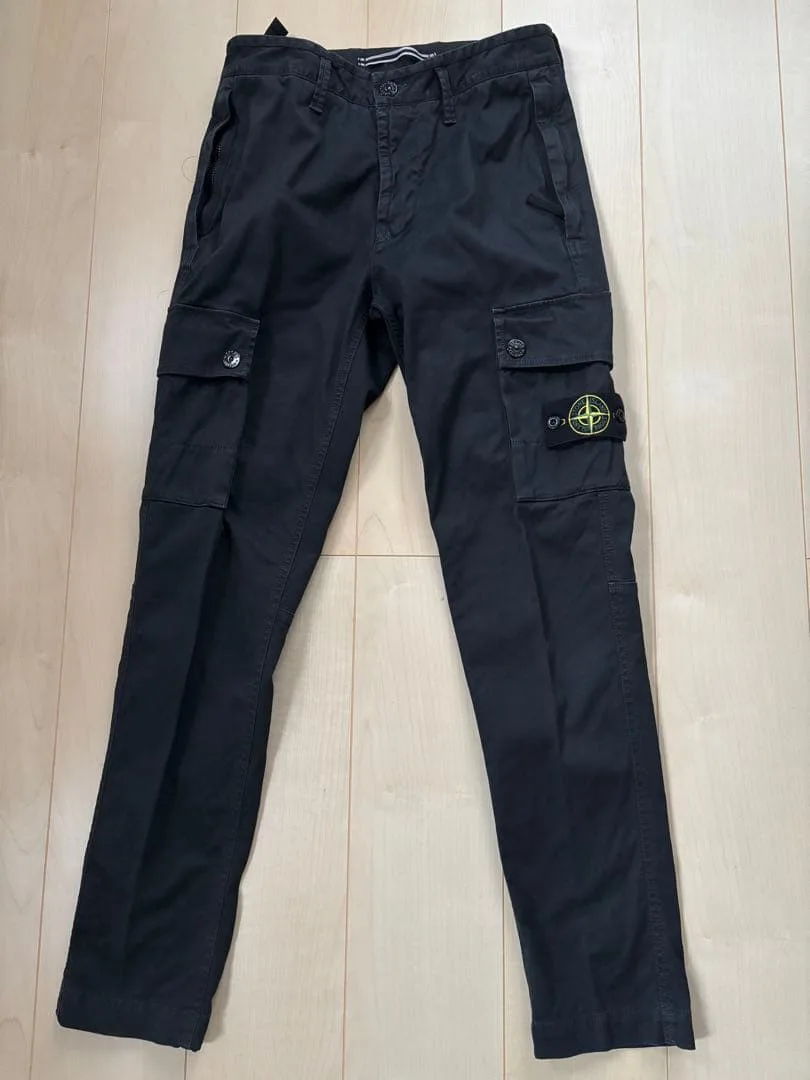 STONE ISLAND カーゴパンツ ブラック 29