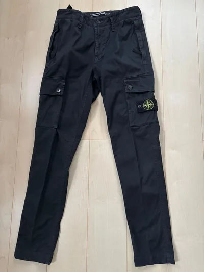STONE ISLAND カーゴパンツ ブラック 29