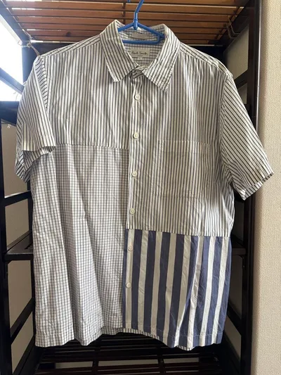 Paul Smith LONDON เสื้อเชิ้ตแขนสั้นลายบ้า L