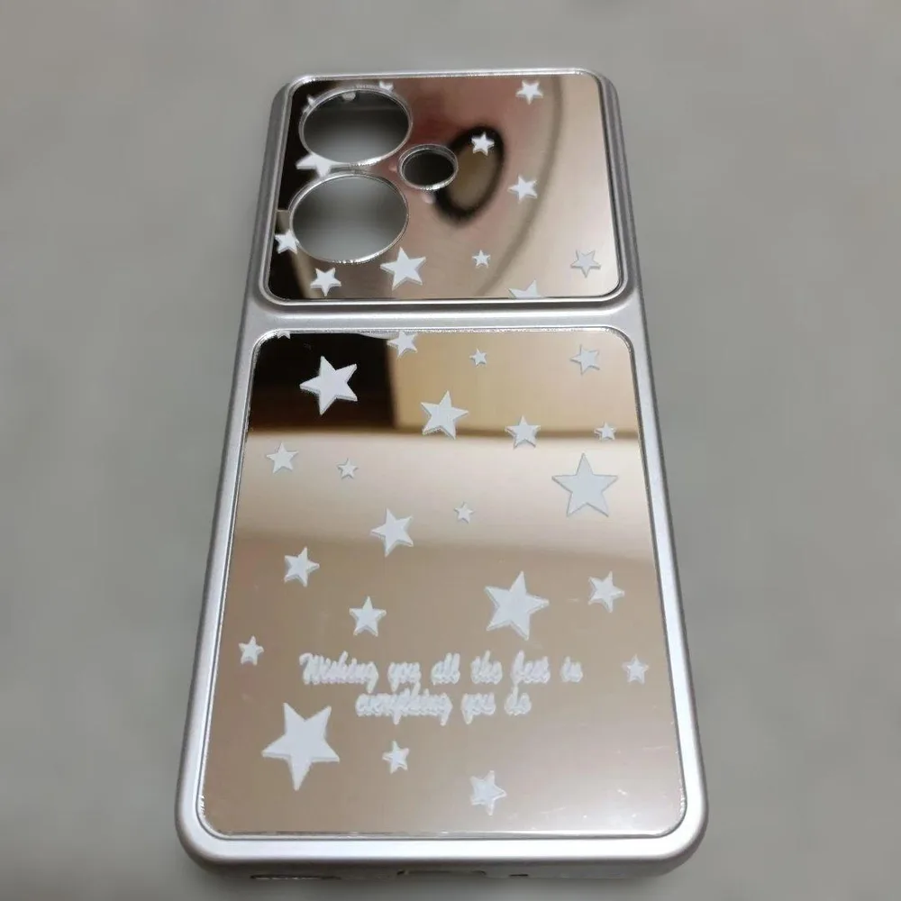 OPPO Reno11 A スマホケース ミラー 星柄