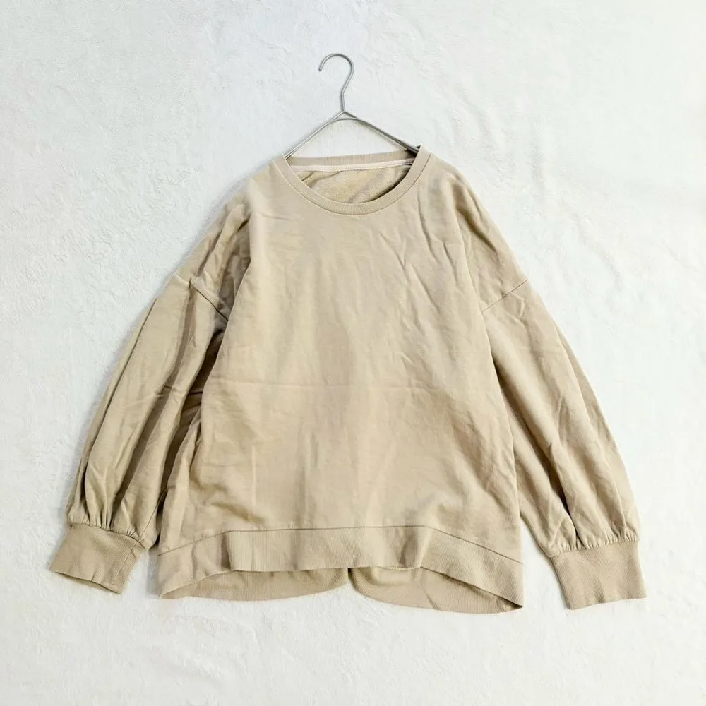 【ミンクス】長袖プルオーバー(M) ドロップショルダー クルーネック トレーナー