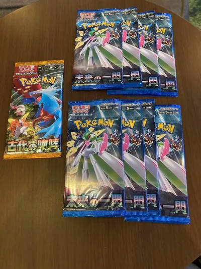 ポケモンカードゲーム 未来の一閃 8パック 古代の咆哮 1パック