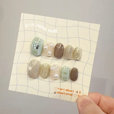 【現品】ネイルチップ ショートオーバル