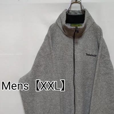U92【US輸入】ティンバーランド フリースジャケット【メンズXXL】グレー
